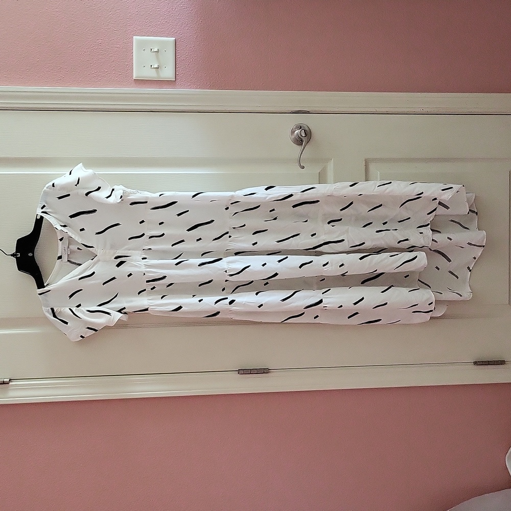 Loft high low brush strokes Maxi